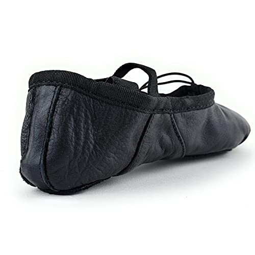 Black Ballet Canvas Dance Shoes Gymnastic Yoga Shoes Flat Split Sole Leather Ballerina Girls Ladies Children's and Adult's Sizes