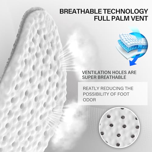 WLLHYF Shoe Insoles for Kids Memory Foam Insoles Cropable Sports Shoe Inserts Comfortable Replacement Cushion Shock Absorption Arch Support Insoles for Children Relieve Foot Pain