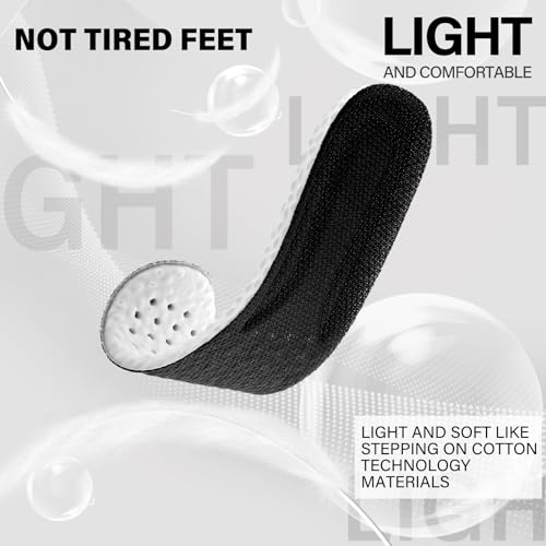 WLLHYF Shoe Insoles for Kids Memory Foam Insoles Cropable Sports Shoe Inserts Comfortable Replacement Cushion Shock Absorption Arch Support Insoles for Children Relieve Foot Pain