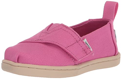 TOMS Boy's Girl's Tiny Alpargata Loafer Flat, Pink, 6 UK Child