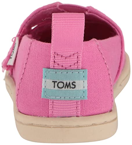 TOMS Boy's Girl's Tiny Alpargata Loafer Flat, Pink, 6 UK Child