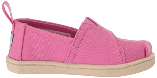 TOMS Boy's Girl's Tiny Alpargata Loafer Flat, Pink, 6 UK Child