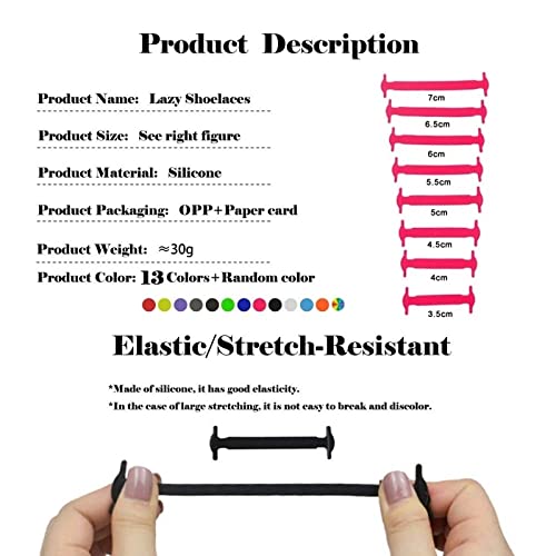 No Tie Laces for Kids and Adults, Elastic Laces for Trainers, Silicone Tieless Flat Shoelaces, Athletic Running Shoe Laces for Sneaker Boots Board Shoes and Casual Shoes-White