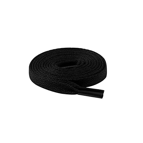 UNDERGROUND KULTURE Kids Black Shoelaces Coloured Replacement Childrens Trainers Sneakers Universal Sports Unisex Shoe Laces 60cm 23.5"