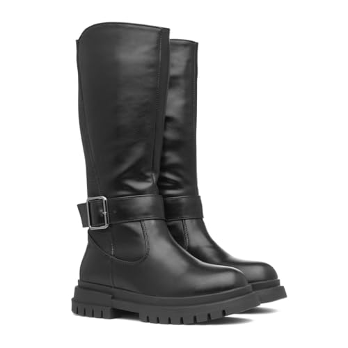 Lilley Raine Kids Black Long Leg Boot - Size 12 Child UK - Black