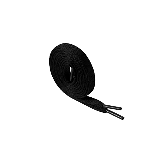 UNDERGROUND KULTURE Kids Black Shoelaces Coloured Replacement Childrens Trainers Sneakers Universal Sports Unisex Shoe Laces 60cm 23.5"