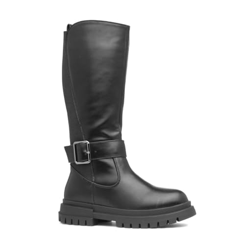 Lilley Raine Kids Black Long Leg Boot - Size 12 Child UK - Black