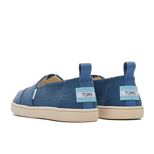 TOMS Classic Alpargata Loafer Flat, Ocean Blue, 10 UK Child
