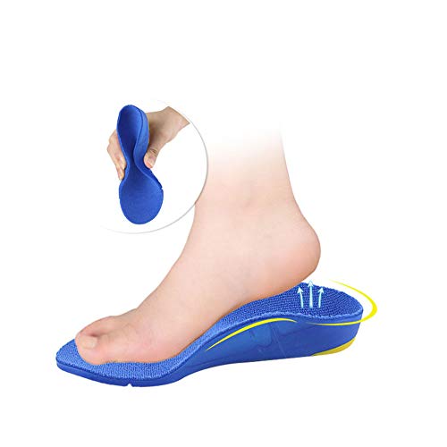 Children Orthotic Insoles Comfort Athletic Poly Urethane Gel Kids Sports Inserts Heel Cushion for Flat Feet Arch Support Foot Pain -23CM