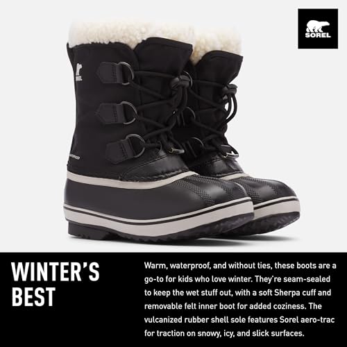 Sorel Child Unisex Snow Boots, YOOT PAC NYLON WP