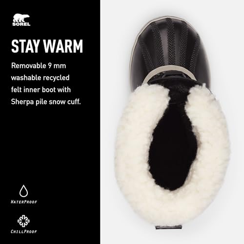 Sorel Child Unisex Snow Boots, YOOT PAC NYLON WP