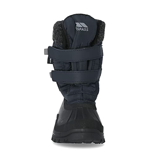 Trespass Boy's Strachan Ii Snow Boots, Blue Navy, 12 UK Child
