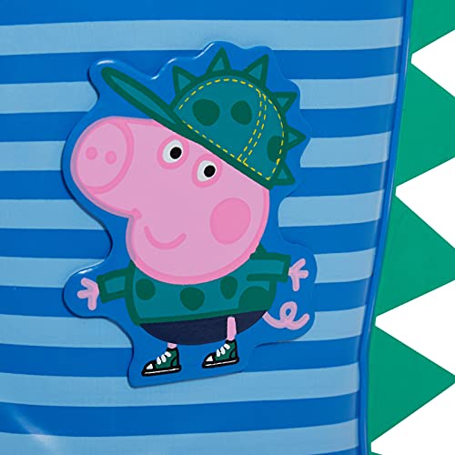 Peppa Pig Boys George Pig Tie Top Wellington Boots Kids Dino Wellingtons Wellies Rain Boots Green 7 UK Child/EU 24