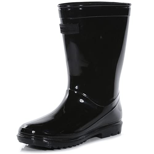 Regatta Kids Wenlock Outdoor Wellies - Black - 12K UK