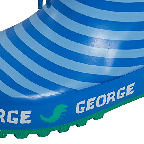 Peppa Pig Boys George Pig Tie Top Wellington Boots Kids Dino Wellingtons Wellies Rain Boots Green 7 UK Child/EU 24