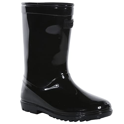 Regatta Kids Wenlock Outdoor Wellies - Black - 12K UK