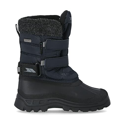 Trespass Boy's Strachan Ii Snow Boots, Blue Navy, 12 UK Child