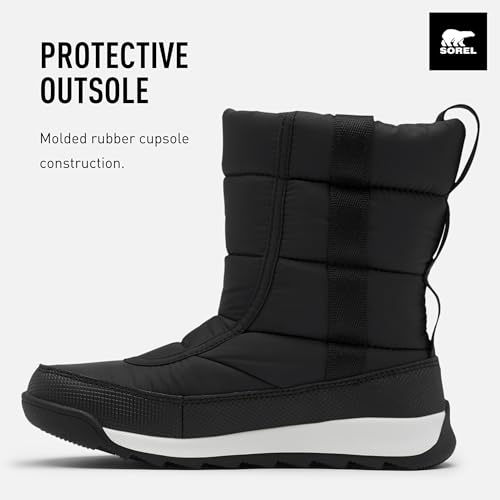 Sorel Child Unisex Winter Boots, YOUTH WHITNEY II PUFFY MID WP