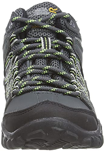 Regatta Kids Edgepoint Water Resistant Ankle Boots - Electric Lime - 3 UK