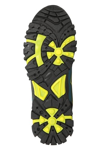 Mountain Warehouse Soft-Shell Kids Boots - Lightweight, Durable & Breathable Synthetic Upper with Mesh Lining & Good Grip - for Spring Summer, Travel & Outdoors Dark Teal Kids Shoe Size 4 UK