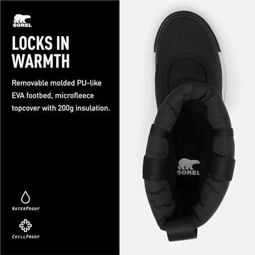 Sorel Child Unisex Winter Boots, YOUTH WHITNEY II PUFFY MID WP