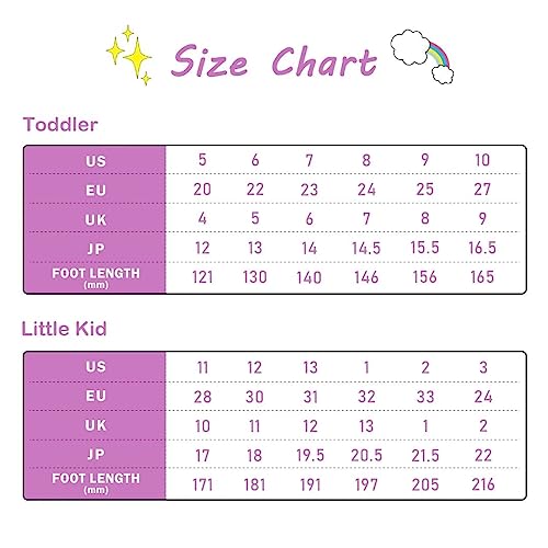 FUNCOO PLUS Girls Wellies for Kids, Light Up Unisex Toddler Wellingtons Boots Childrens Rainbow Wellies Handle It Rain boots Size 5 UK Child