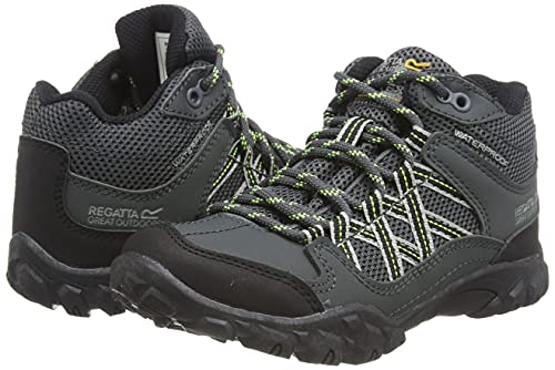 Regatta Kids Edgepoint Water Resistant Ankle Boots - Electric Lime - 3 UK