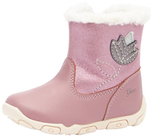 Geox Baby B Balu' Girl A Ankle Boot, Dk Rose, 7 UK Child
