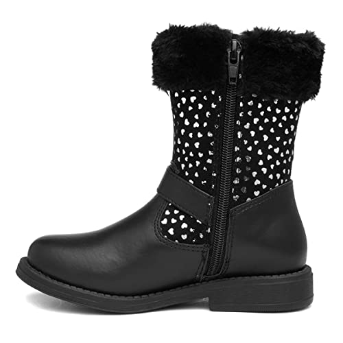 Walkright Lynn Kids Black Heart Calf Boots - Size 11 Child UK - Black
