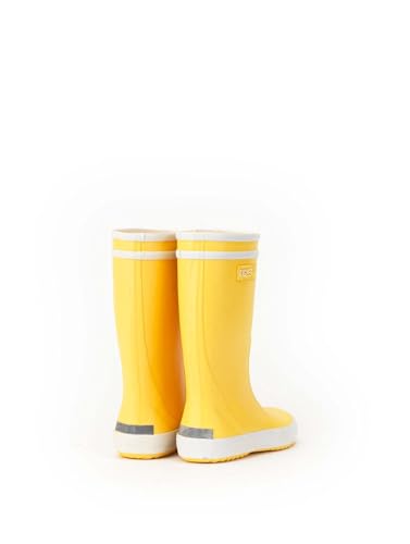 Aigle Lolly Pop 2 Rain Boot, Yellow/White, 10 UK Child