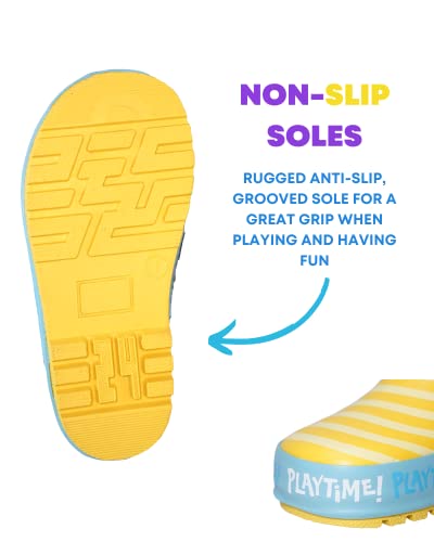 Cocomelon Wellington Boots Kids Official Merchandise | JJ TomTom Yoyo Adorable Yellow Wellies | Unisex children's rain boots (7 UK Child, numeric_7)