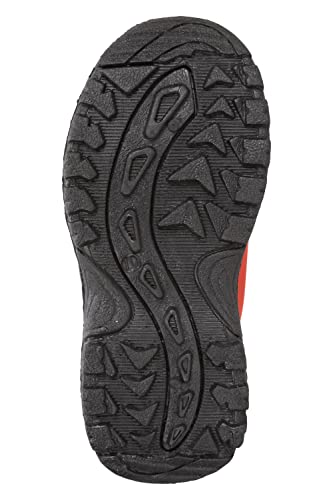 Mountain Warehouse Caribou Junior Kids Snow Boots - Snowproof, Fleece Lining, Warm, Insulated, High Traction Sole - Ideal For Dark Red Kids Shoe Size 8 UK