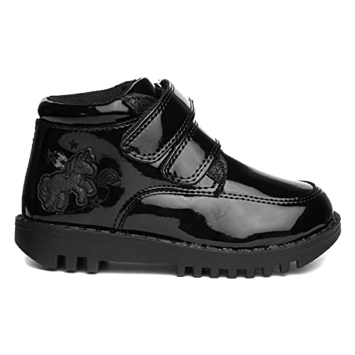 Buckle My Shoe Peia Kids Black Boot - Size 11 Child UK - Black