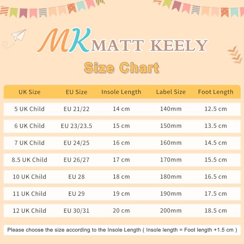 MK MATT KEELY Baby Winter Shoes Kids Boy Girl Warm Snow Boots Toddler Unisex Plush Booties Brown,7 UK Child(160mm)