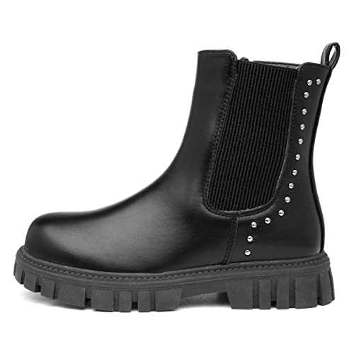 Lilley Junior Jo Girls Black Zip Up Chelsea Boot - Size 13 Child UK - Black