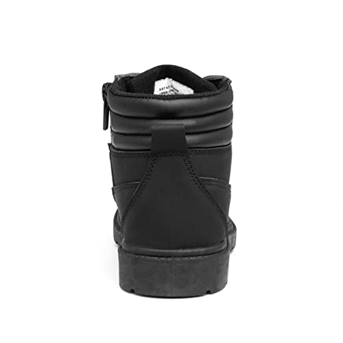 Trux Chive Boys Black Lace Up Ankle Boot - Size 12 Child UK - Black