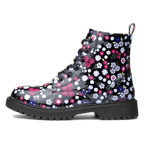 Lilley Rebecca Kids Black Floral Ankle Boot - Size 13 Child UK - Black