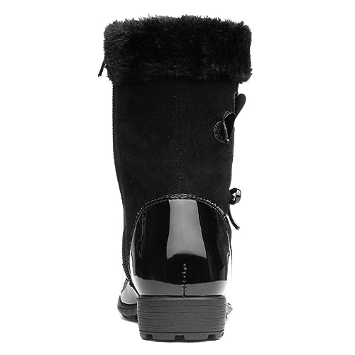 Walkright Leslie Kids Black Patent Calf Boot - Size 12 Child UK - Black