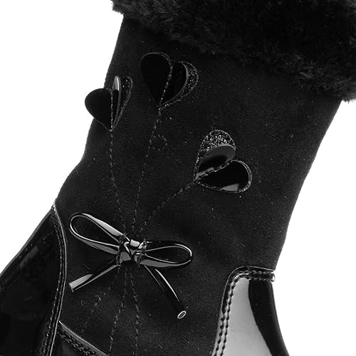 Walkright Leslie Kids Black Patent Calf Boot - Size 12 Child UK - Black