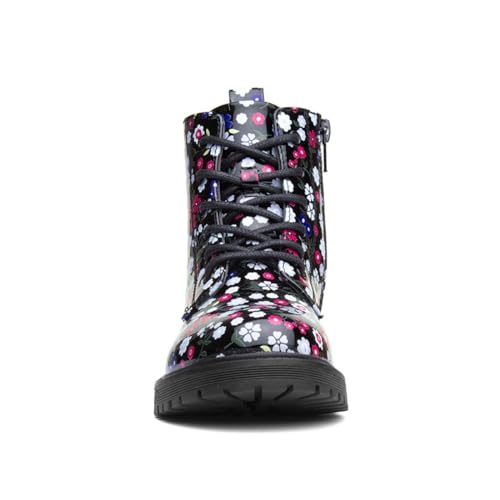 Lilley Rebecca Kids Black Floral Ankle Boot - Size 13 Child UK - Black