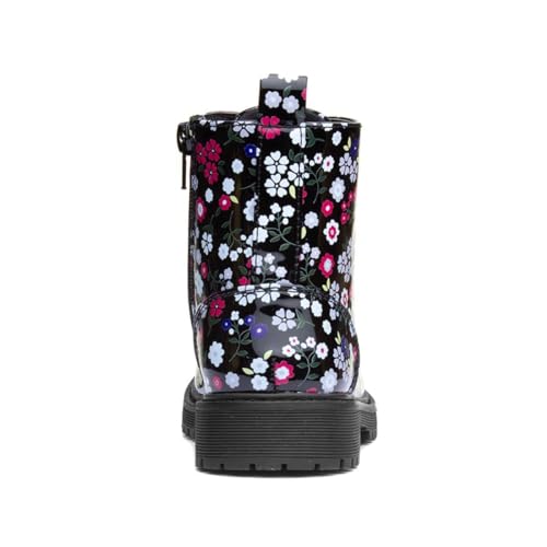 Lilley Rebecca Kids Black Floral Ankle Boot - Size 13 Child UK - Black