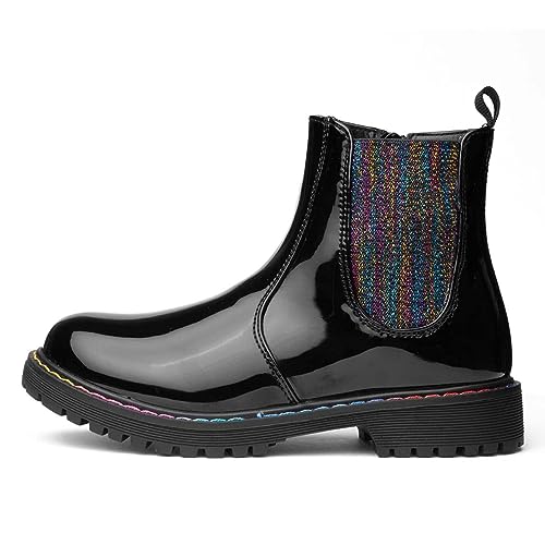 Lilley Olena Kids Black Patent Chelsea Boot - Size 13 Child UK - Black