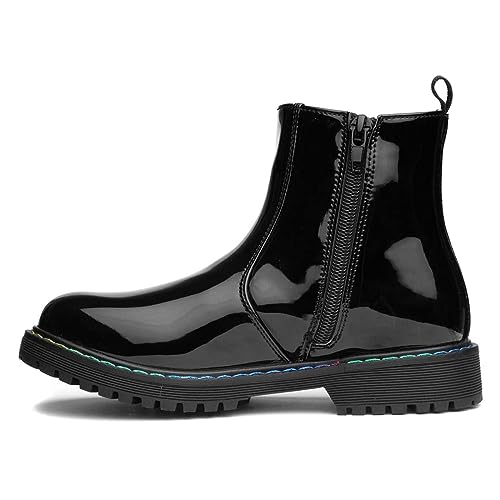 Lilley Olena Kids Black Patent Chelsea Boot - Size 13 Child UK - Black