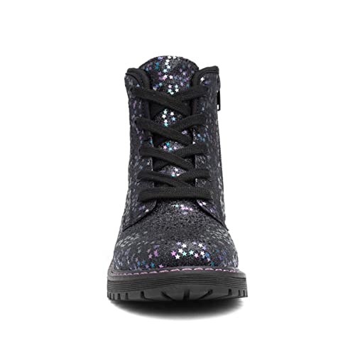 Lilley Junior Laura Girls Black Glitter Boot - Size 1 UK - Black