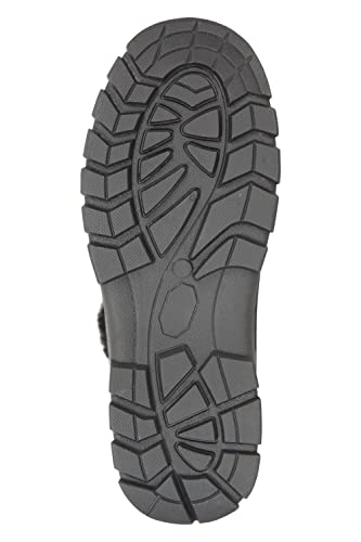 Mountain Warehouse Whistler Kids Snow Boots - Snowproof, Warm, Breathable Childrens Winter Boots, Durable & High Traction Soles - Ideal For Walking & Daily Use Black Kids Shoe Size 1 UK