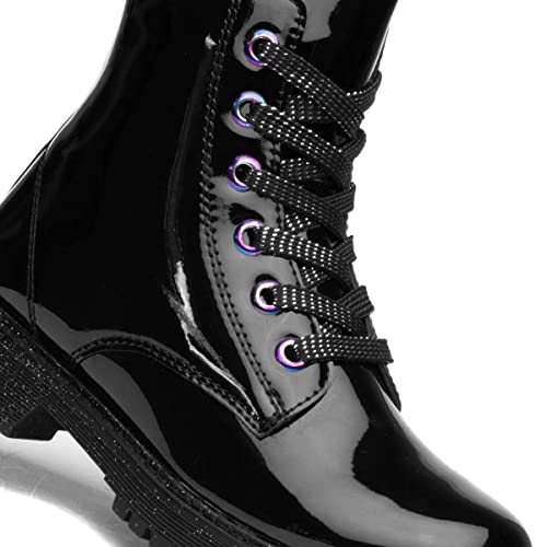 Lilley Junior Amy Girls Black Patent Ankle Boot - Size 13 Child UK - Black