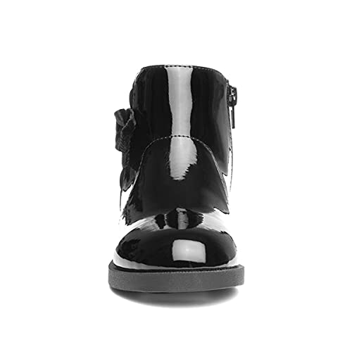Walkright Lauren Girls Black Patent Ankle Boot - Size 7 Child UK - Black