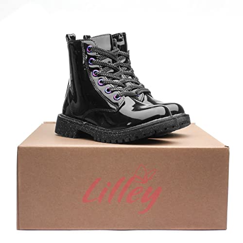 Lilley Junior Amy Girls Black Patent Ankle Boot - Size 13 Child UK - Black