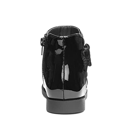 Walkright Lauren Girls Black Patent Ankle Boot - Size 7 Child UK - Black