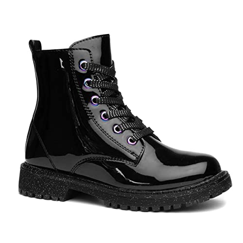 Lilley Junior Amy Girls Black Patent Ankle Boot - Size 13 Child UK - Black